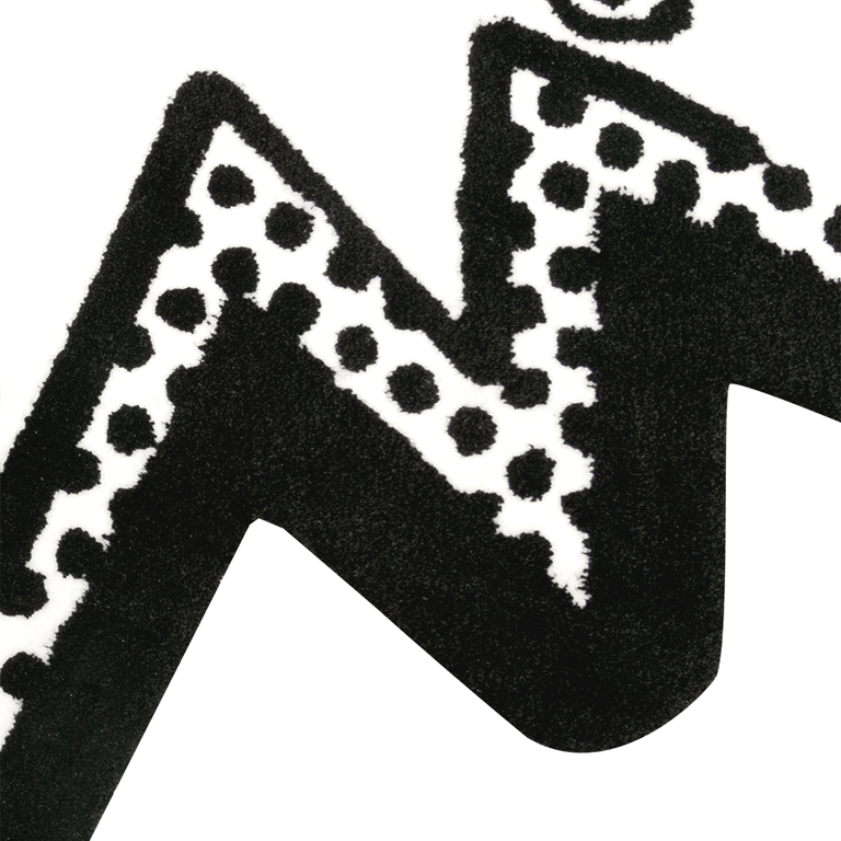 The Hundreds x Joshua Vides Adam Bomb Rug in Black