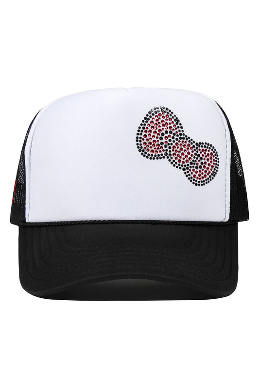 The Hundreds x Sanrio Bow Trucker Snapback in Black