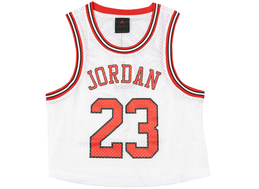 Women's Jordan Essentials Jersey in White / Red