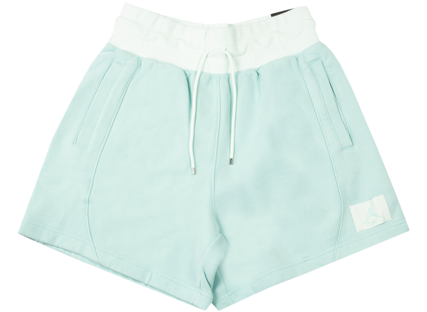 Women's Jordan Flight Fleece Shorts in Light Dew / Barely Green