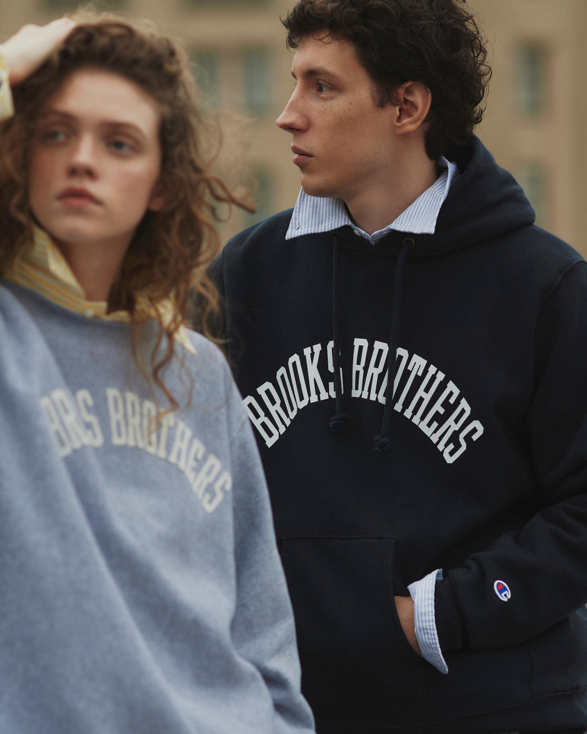 Champion × Brooks Brothers Japan-exclusive Reverse Weave campaign — official Champion Japan lookbook