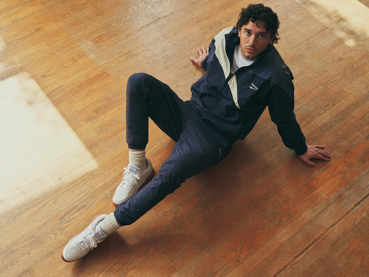 Belmont Cameli for Reebok Classics FW26 campaign — Workout Plus, courtesy Reebok