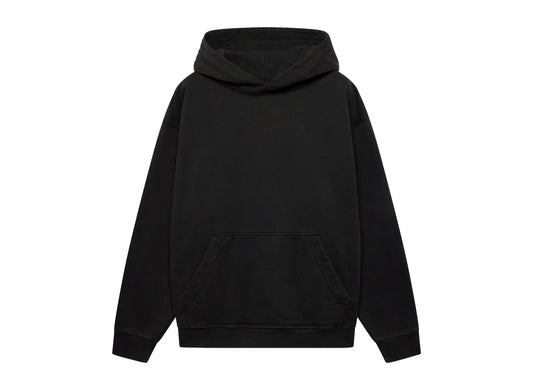 Oakley Echo Mod Embroidered Hoodie in Pitch Black, men's black hoodie