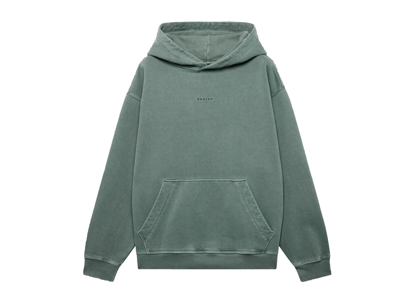Oakley Echo Mod Embroidered Hoodie in Aviator Green, men's green hoodie