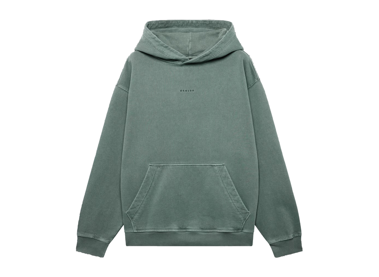 Oakley Echo Mod Embroidered Hoodie in Aviator Green, men's green hoodie