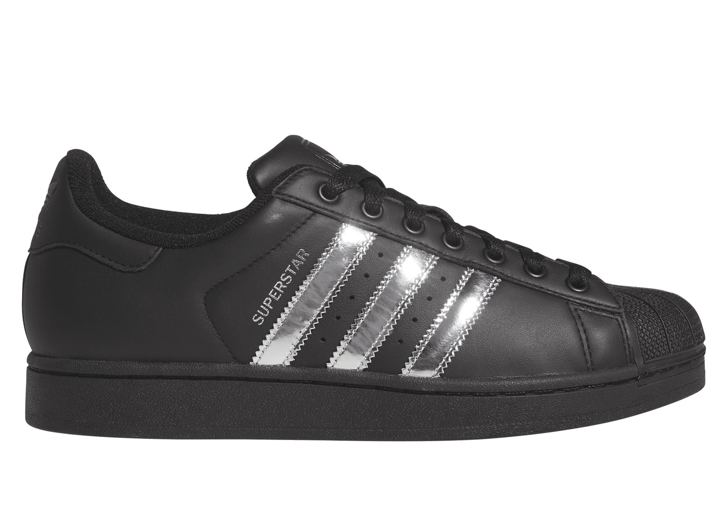 Adidas Superstar II in Core Black / Silver Metallic