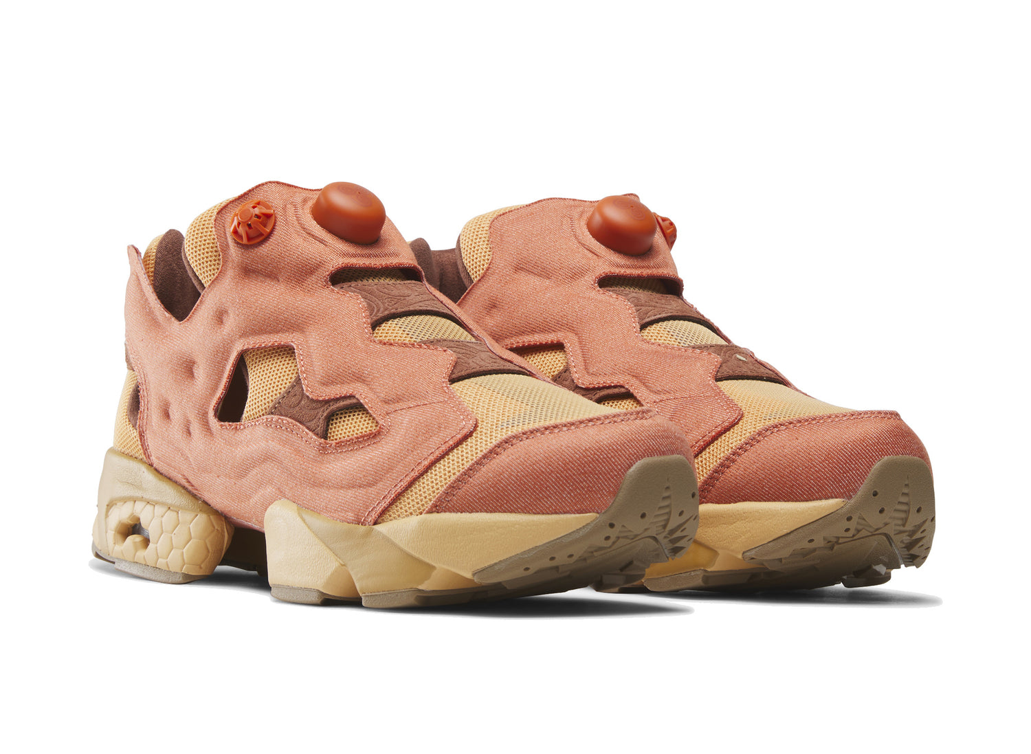 Reebok x Avatar: The Last Airbender Instapump Fury 94 in Orange / Yellow - front three-quarter view