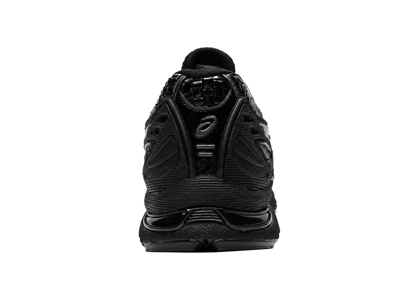 Asics GEL-SD-LYTE in Black / Gunmetal, heel view