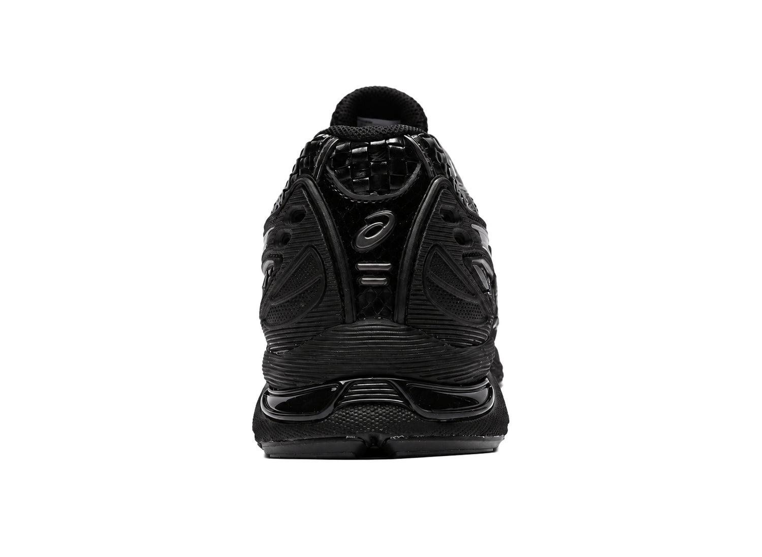 Asics GEL-SD-LYTE in Black / Gunmetal, heel view