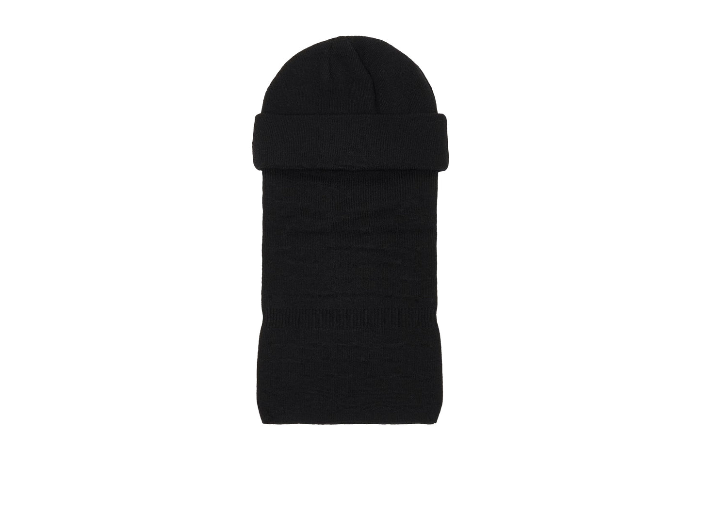 Oakley O-Shiesty Beanie in Blackout, men's black cuffed knit beanie, view 2