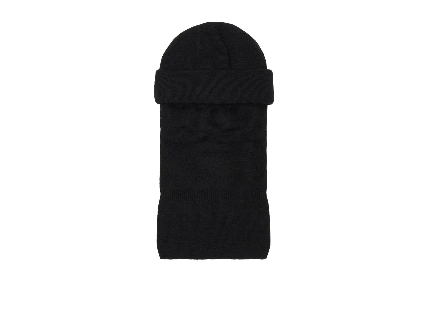 Oakley O-Shiesty Beanie in Blackout, men's black cuffed knit beanie, view 2