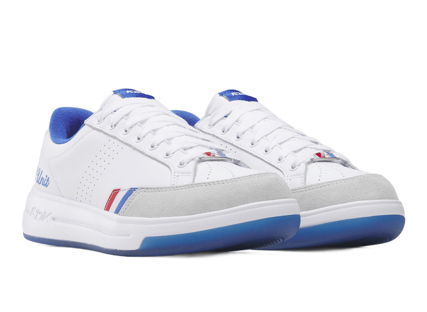 Reebok G-Unit G6 in White, Blue and Red, men's lifestyle sneaker, view 2