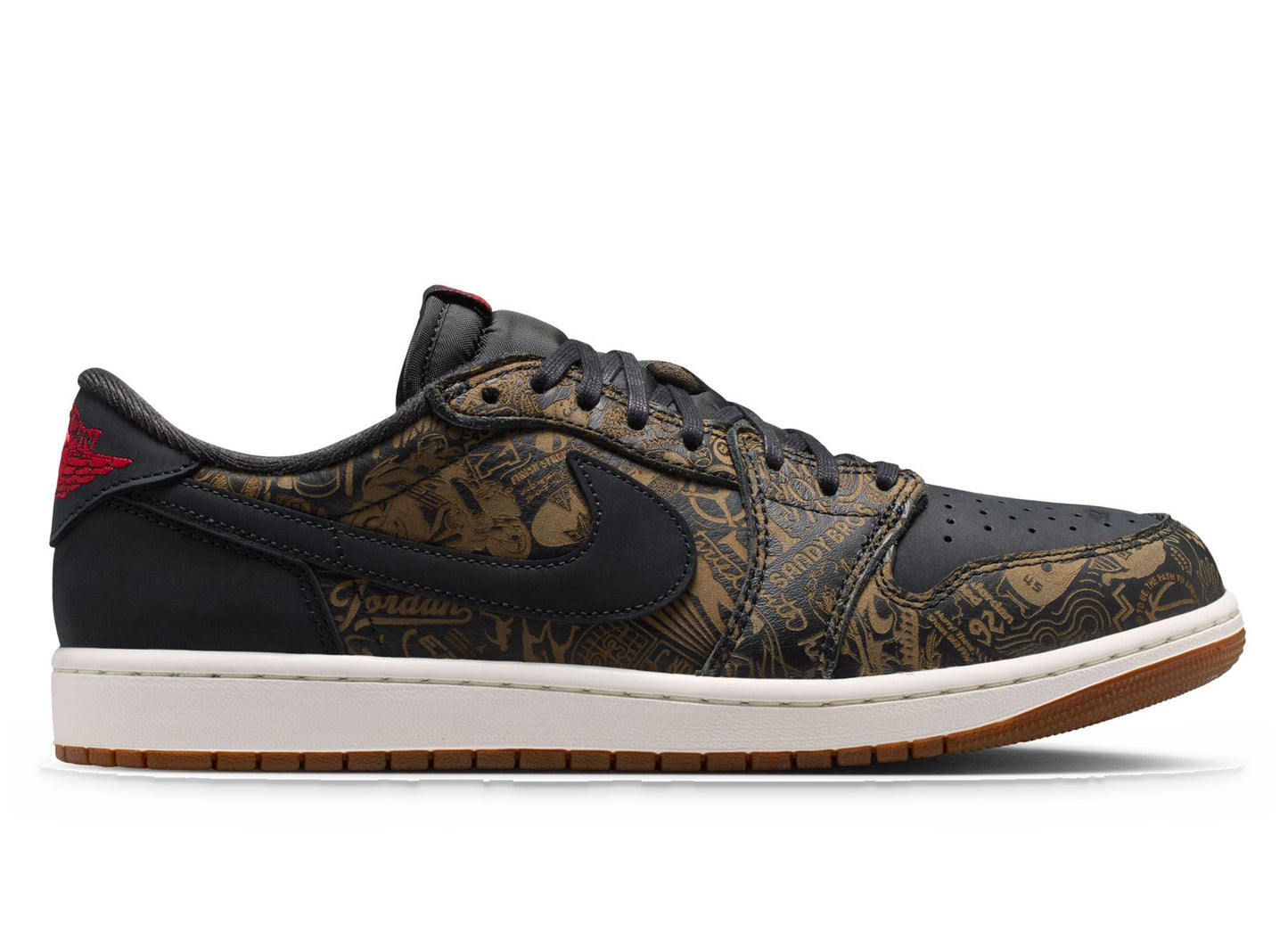 Air Jordan 1 Low OG "Laser" in Black / Varsity Red