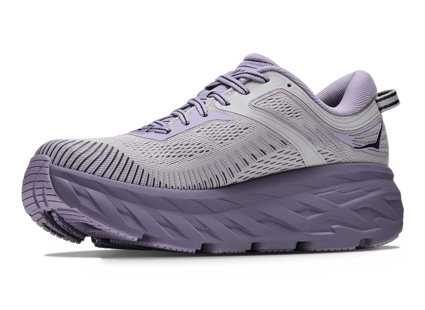 Women's Hoka Bondi 7 in Stardust / Mellow Lilac