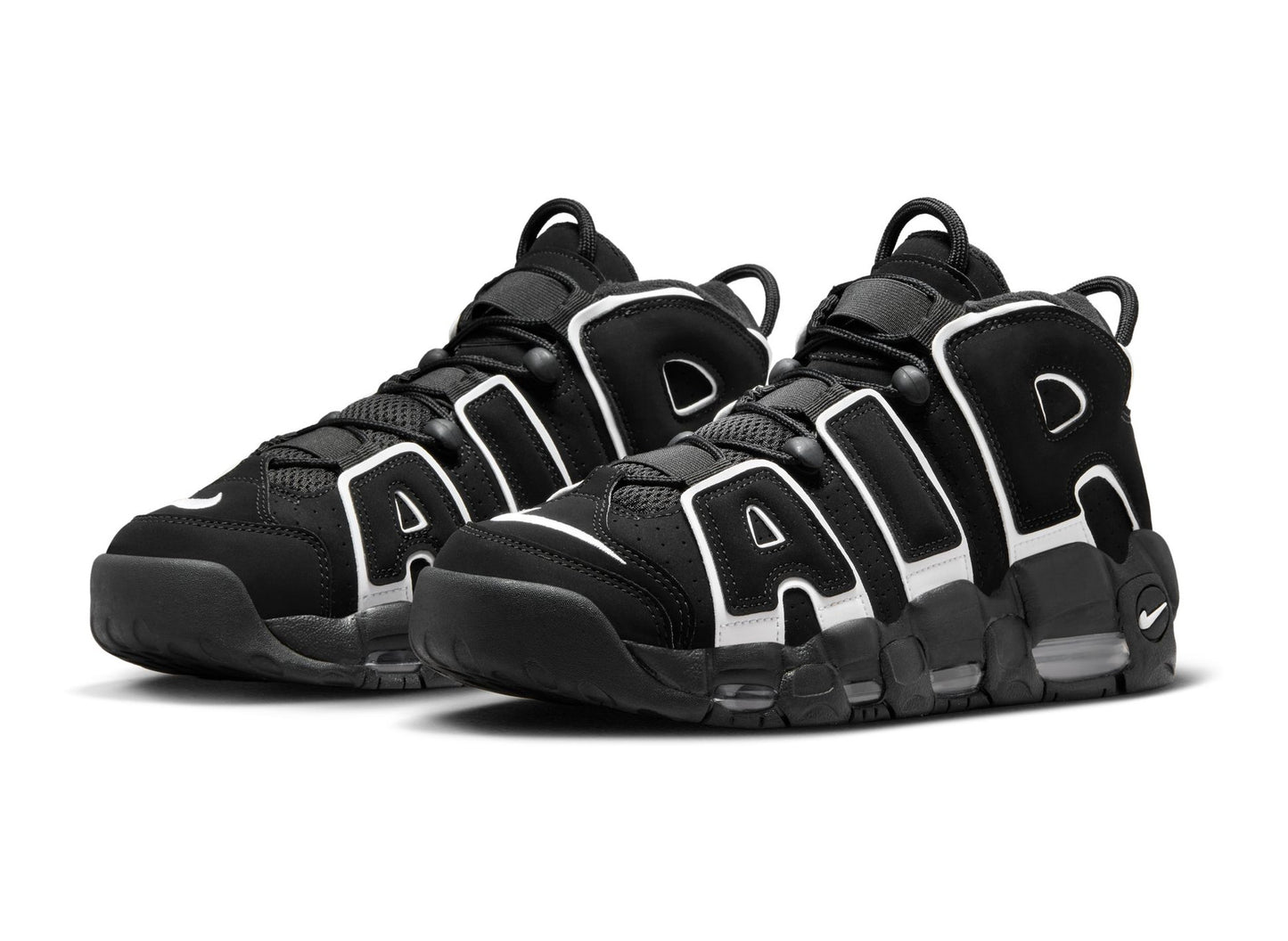 Nike Air More Uptempo '96 in Black / White