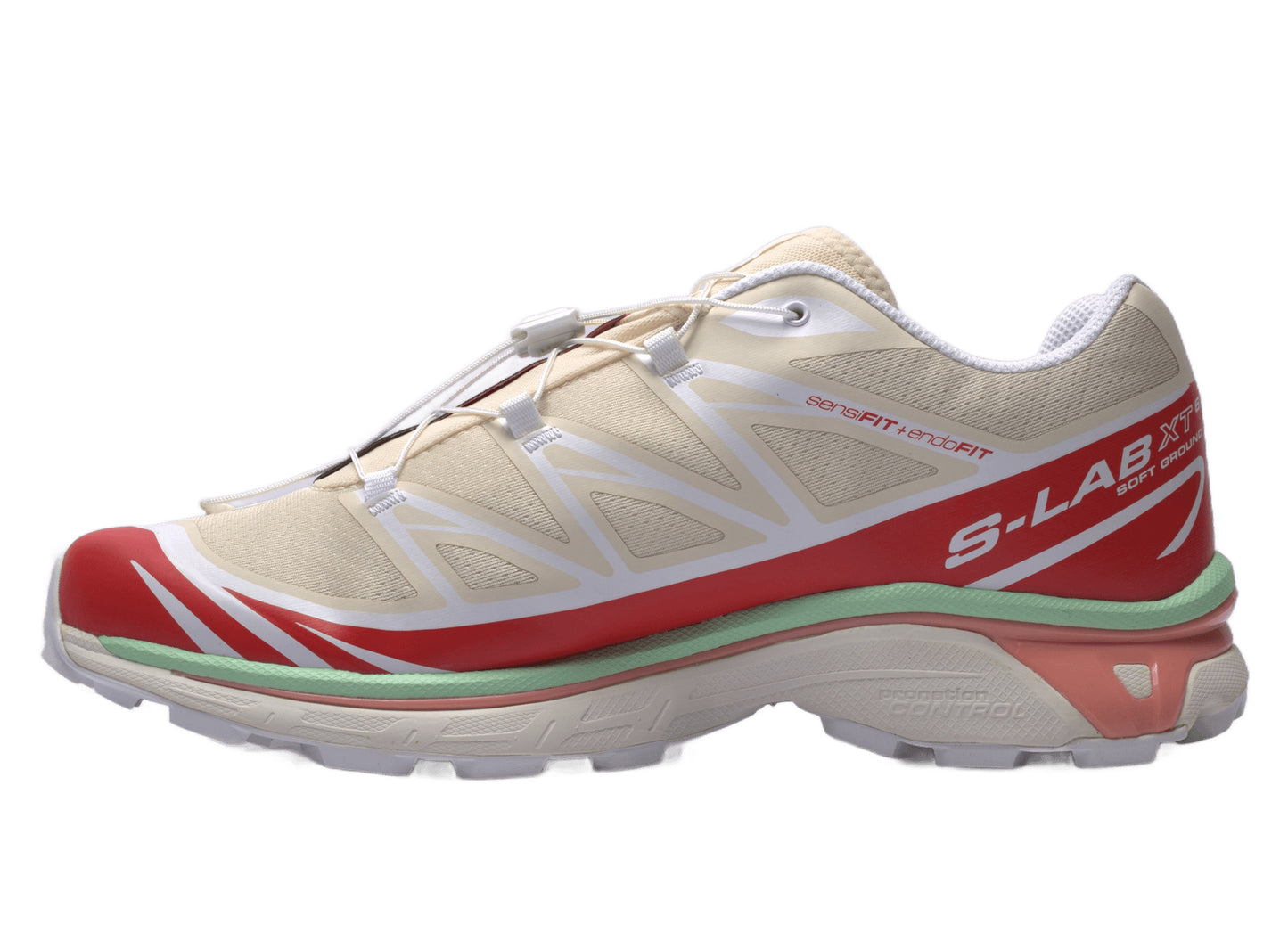Salomon XT-6 in Shortbread / Poppy Red