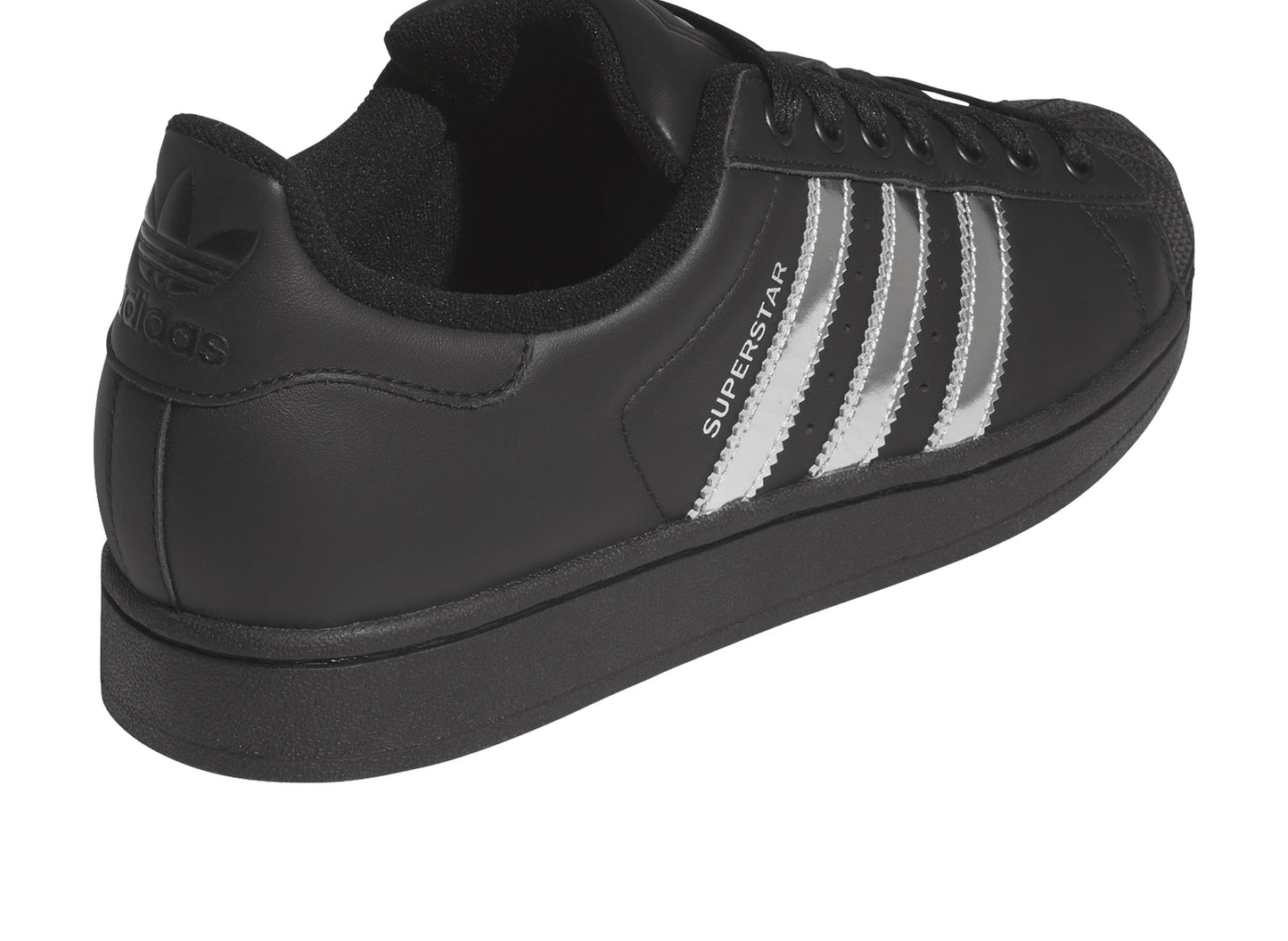 Adidas Superstar II in Core Black / Silver Metallic