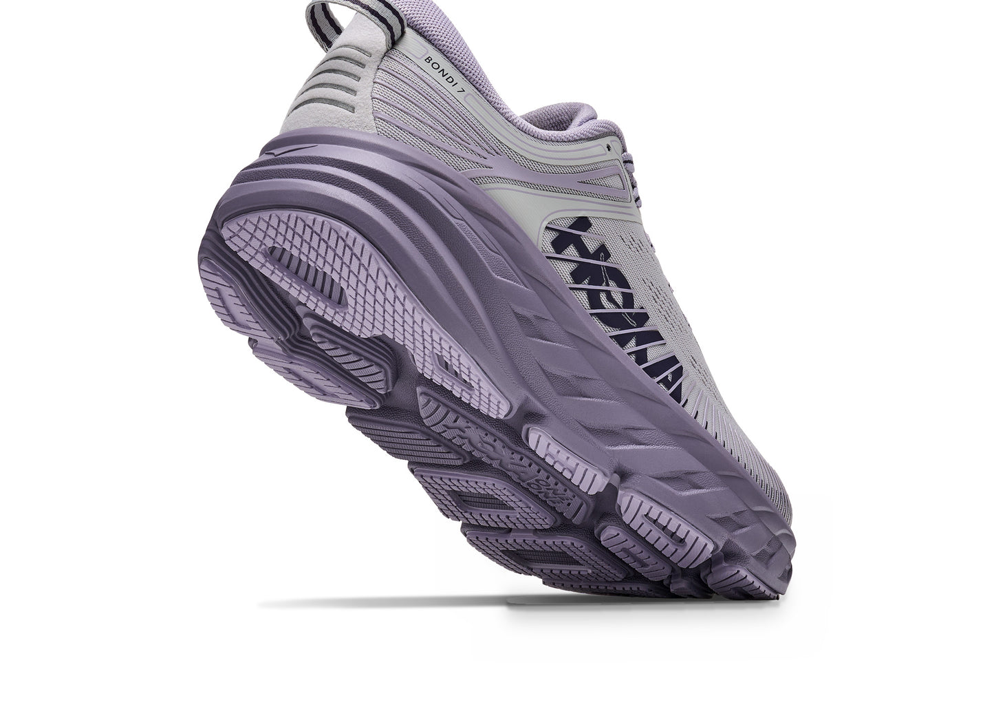 Women's Hoka Bondi 7 in Stardust / Mellow Lilac