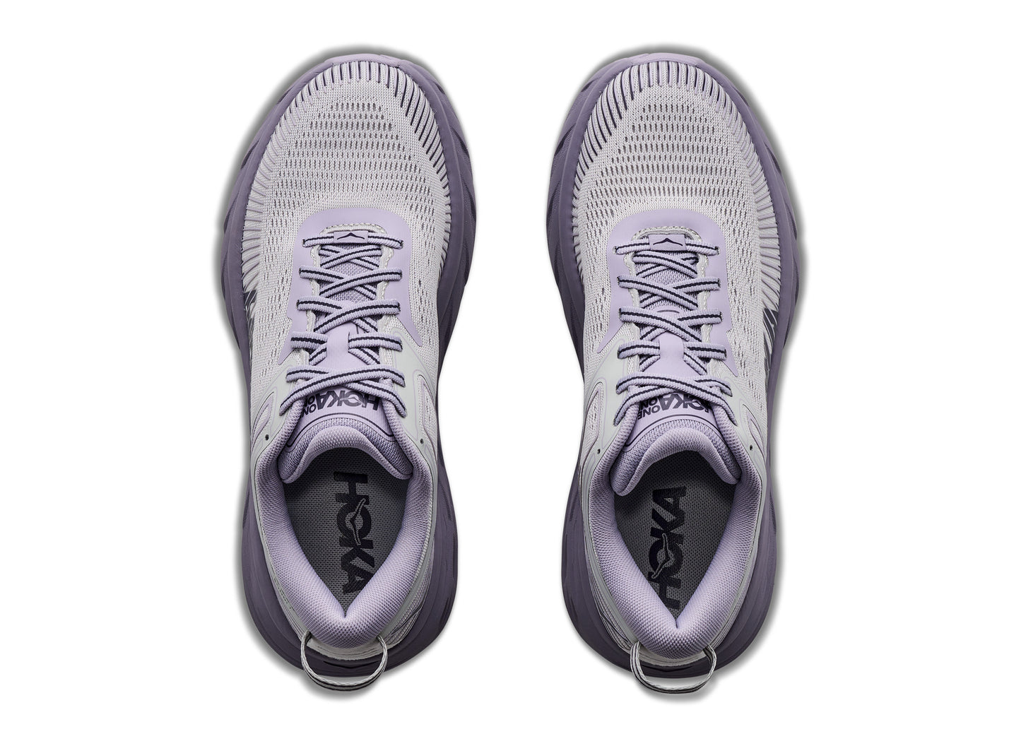 Women's Hoka Bondi 7 in Stardust / Mellow Lilac