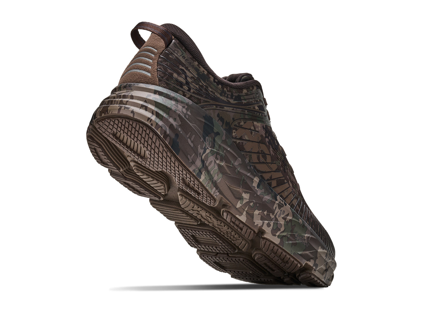 Hoka x BEAMS Bondi 7 in Chestnut / Black Bean