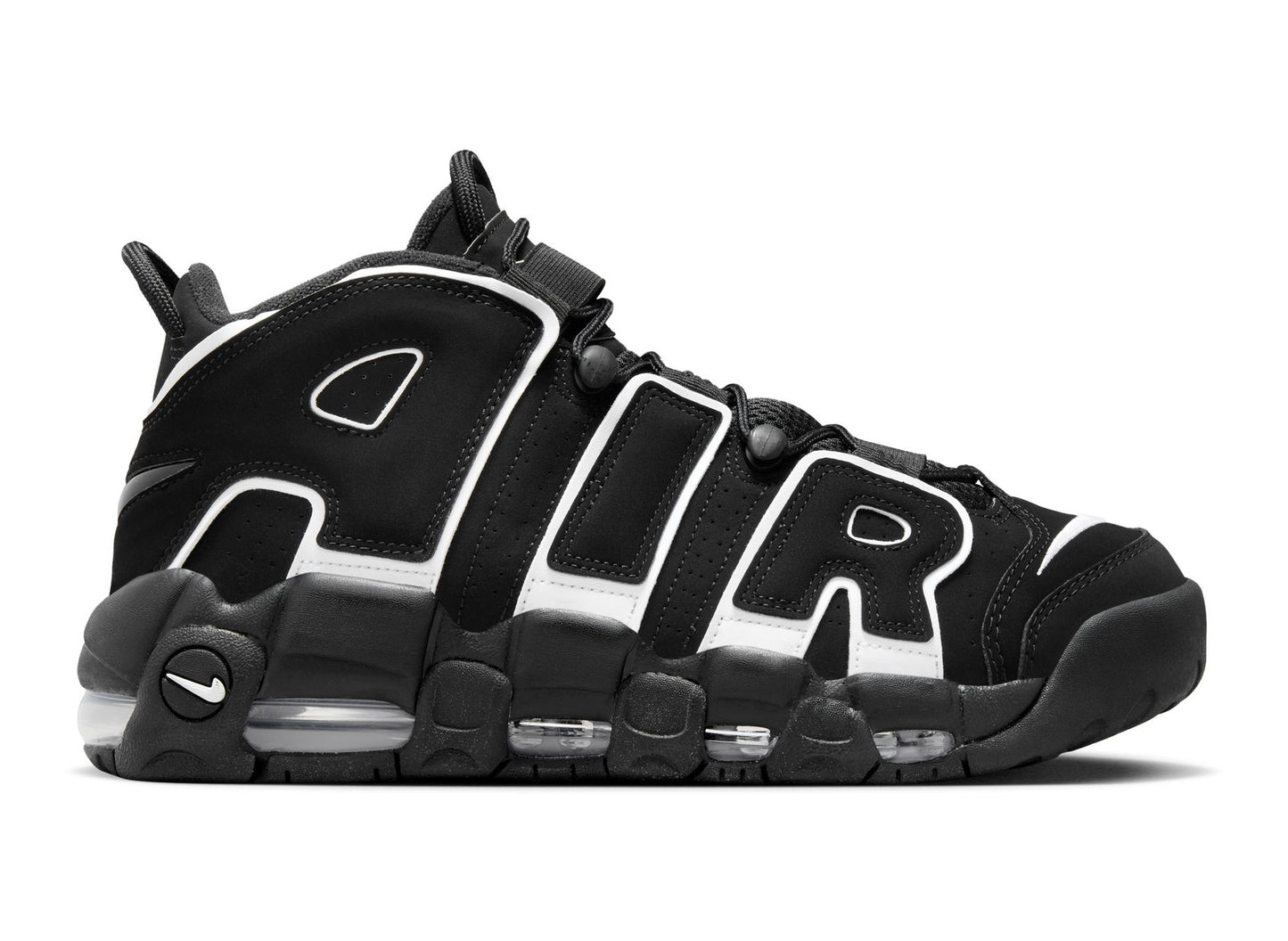 Nike Air More Uptempo '96 in Black / White