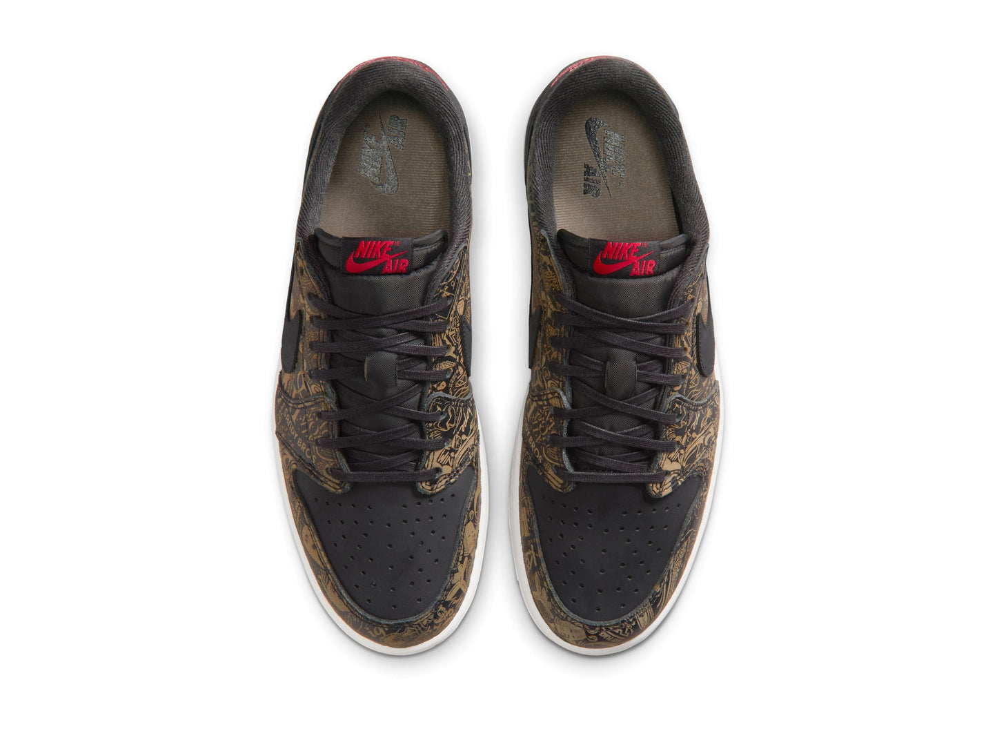 Air Jordan 1 Low OG "Laser" in Black / Varsity Red