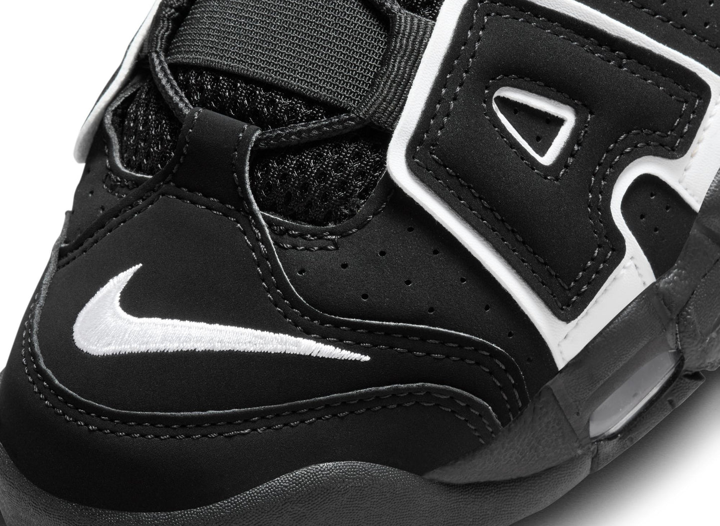 Nike Air More Uptempo '96 in Black / White