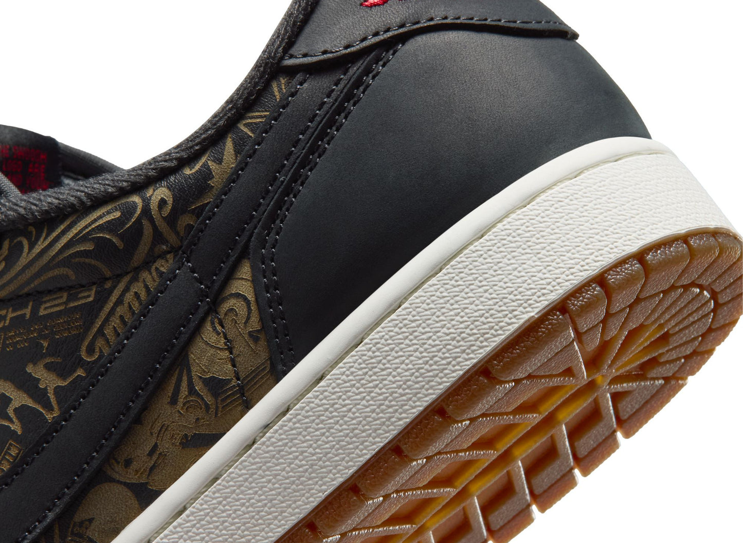 Air Jordan 1 Low OG "Laser" in Black / Varsity Red