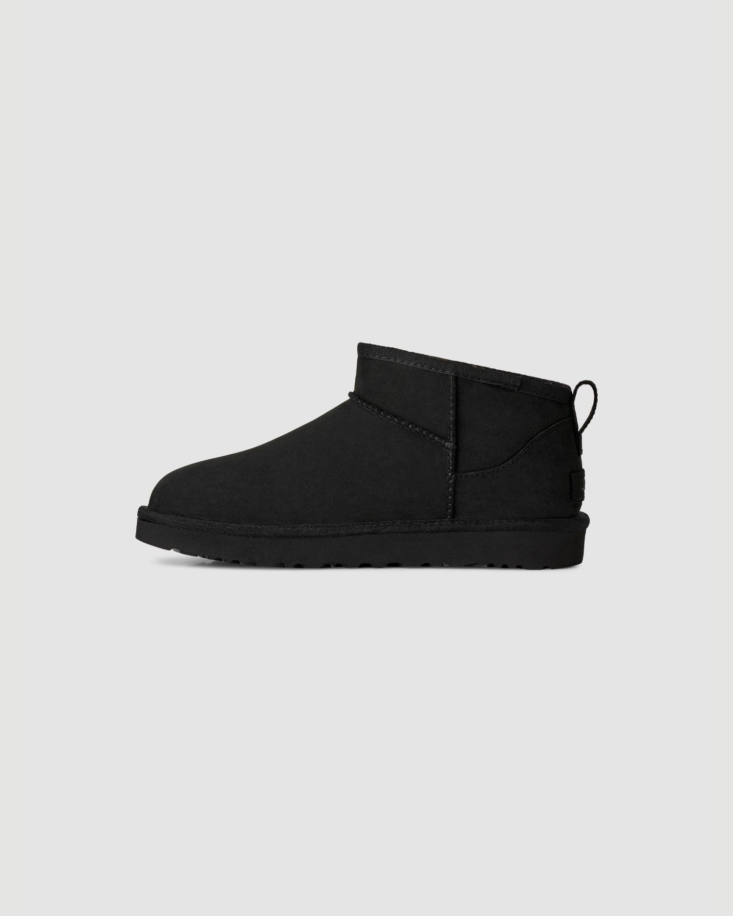 UGG Classic Ultra Mini Nubuck in Black - view 3
