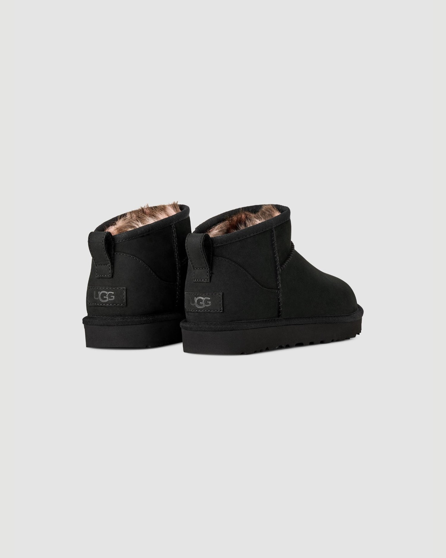UGG Classic Ultra Mini Nubuck in Black - view 4