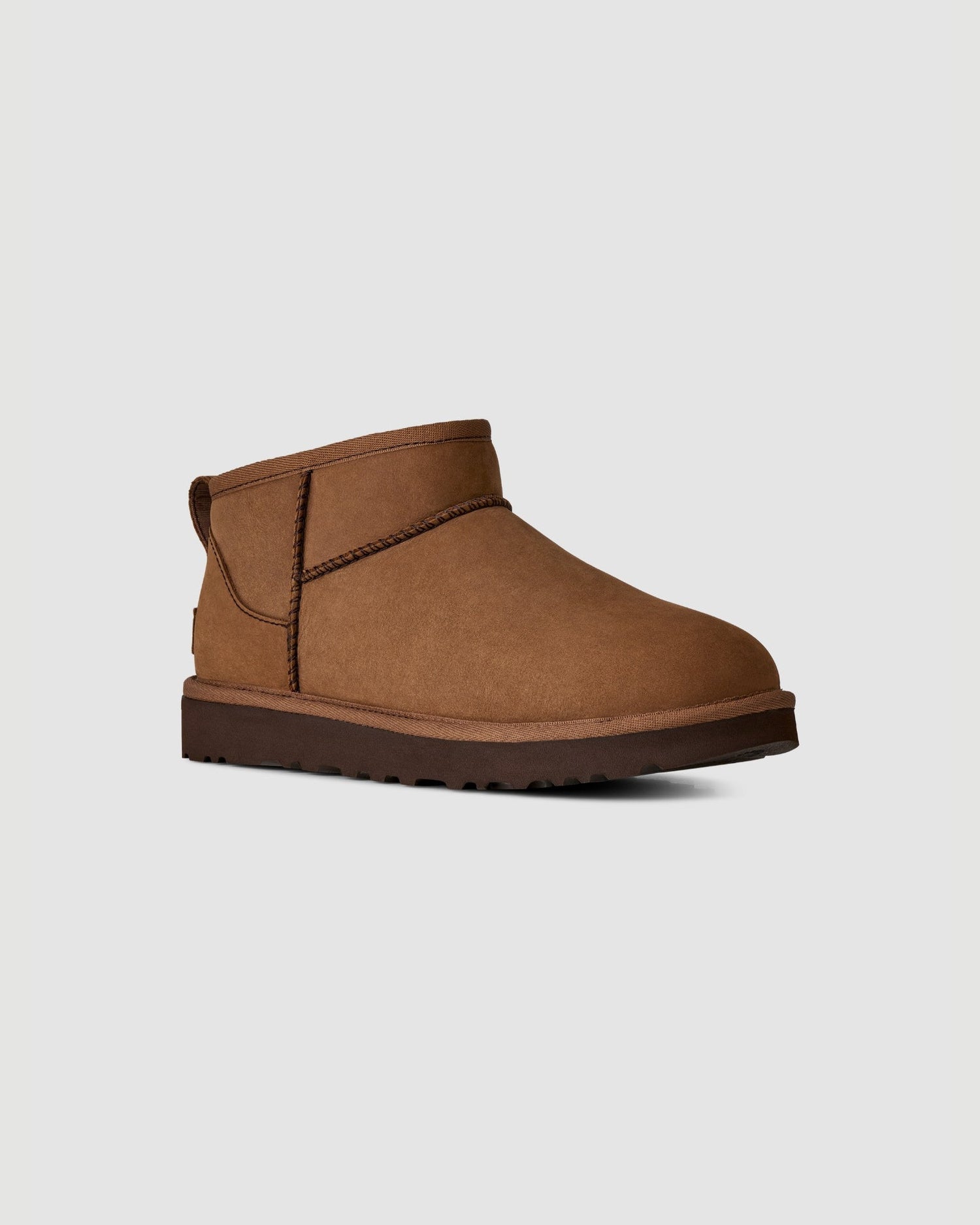 UGG Classic Ultra Mini Nubuck in Dark Chestnut - view 2