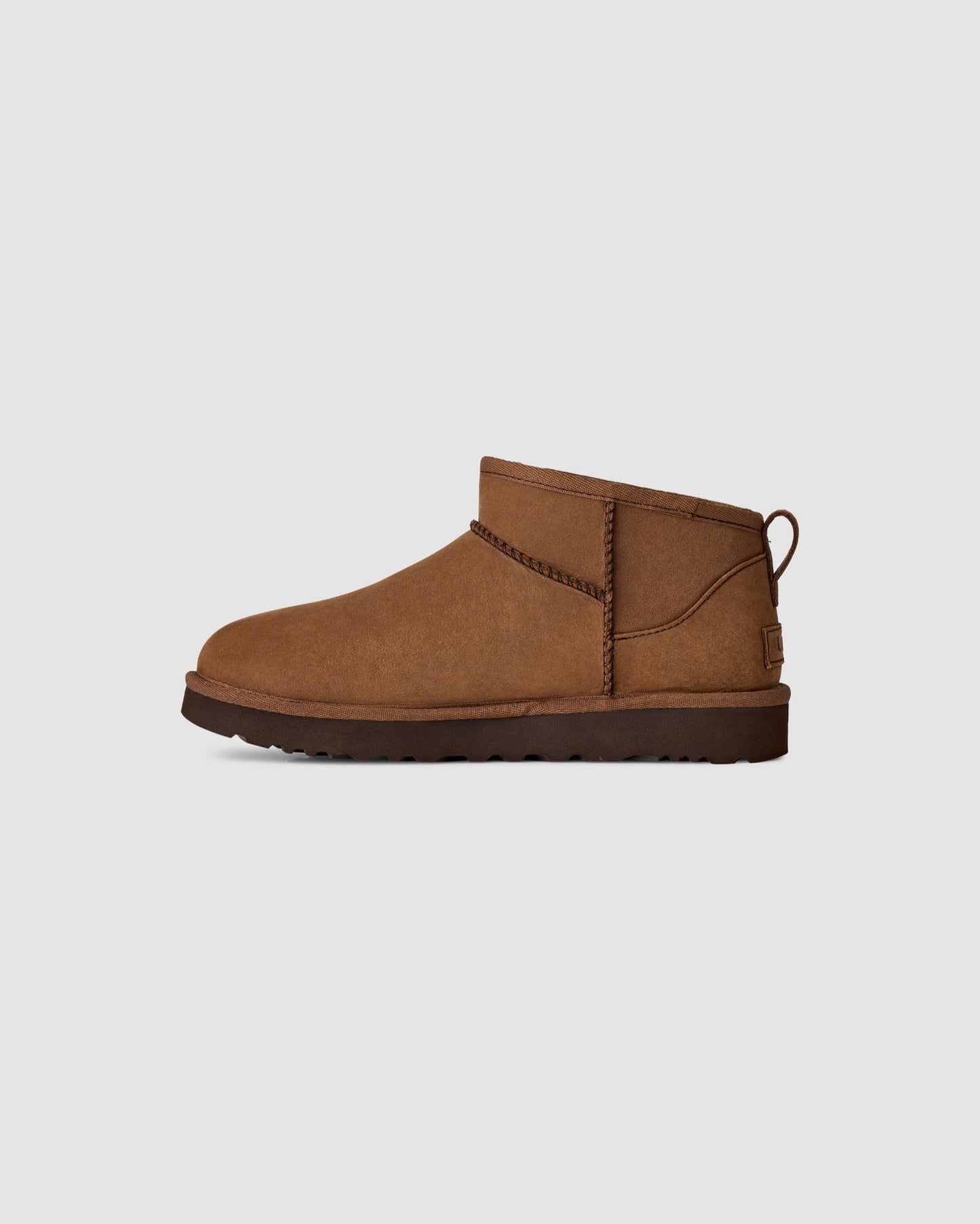 UGG Classic Ultra Mini Nubuck in Dark Chestnut - view 3