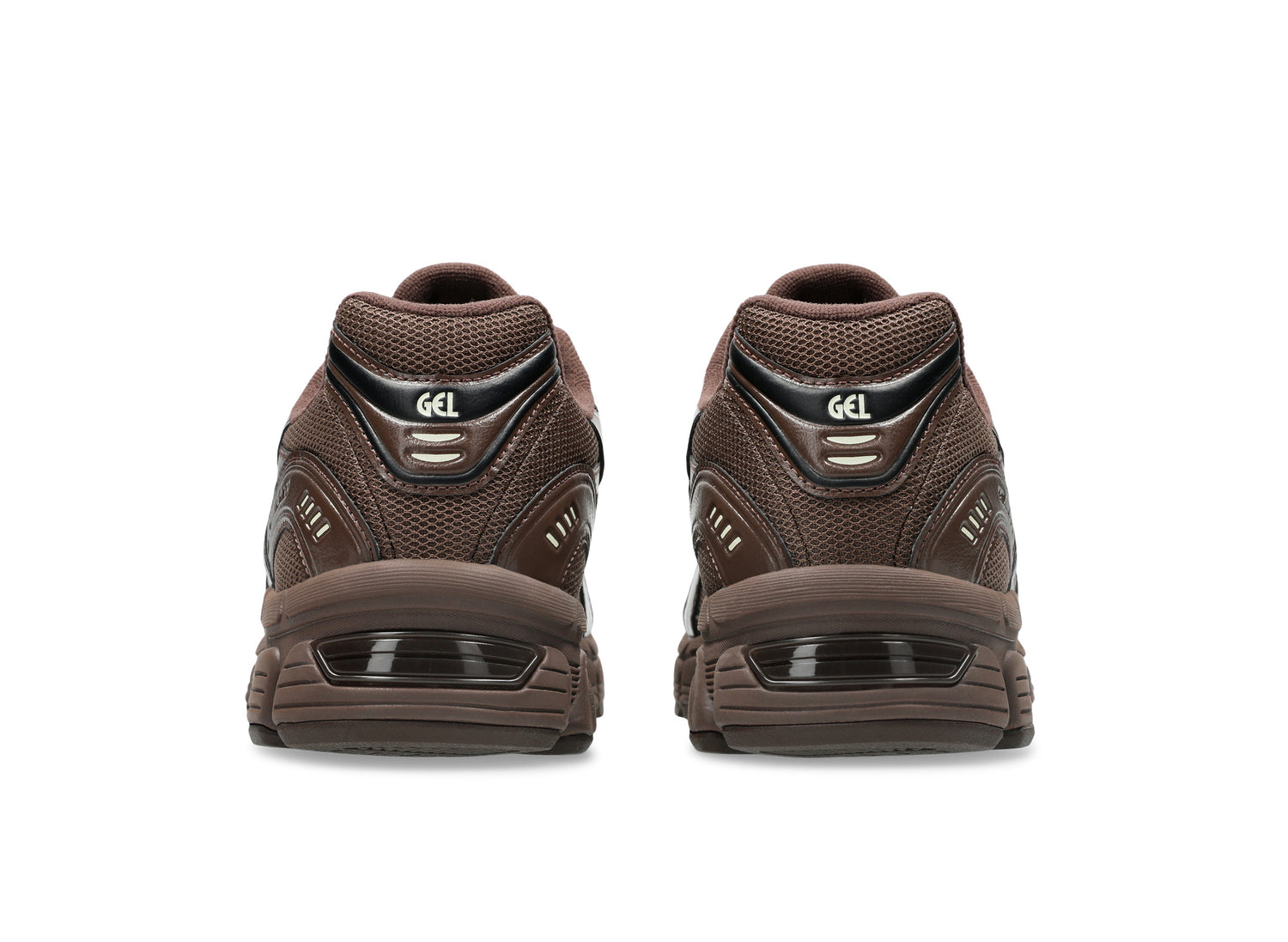 ASICS x emmi GEL-STRATUS MC Brown Storm back view