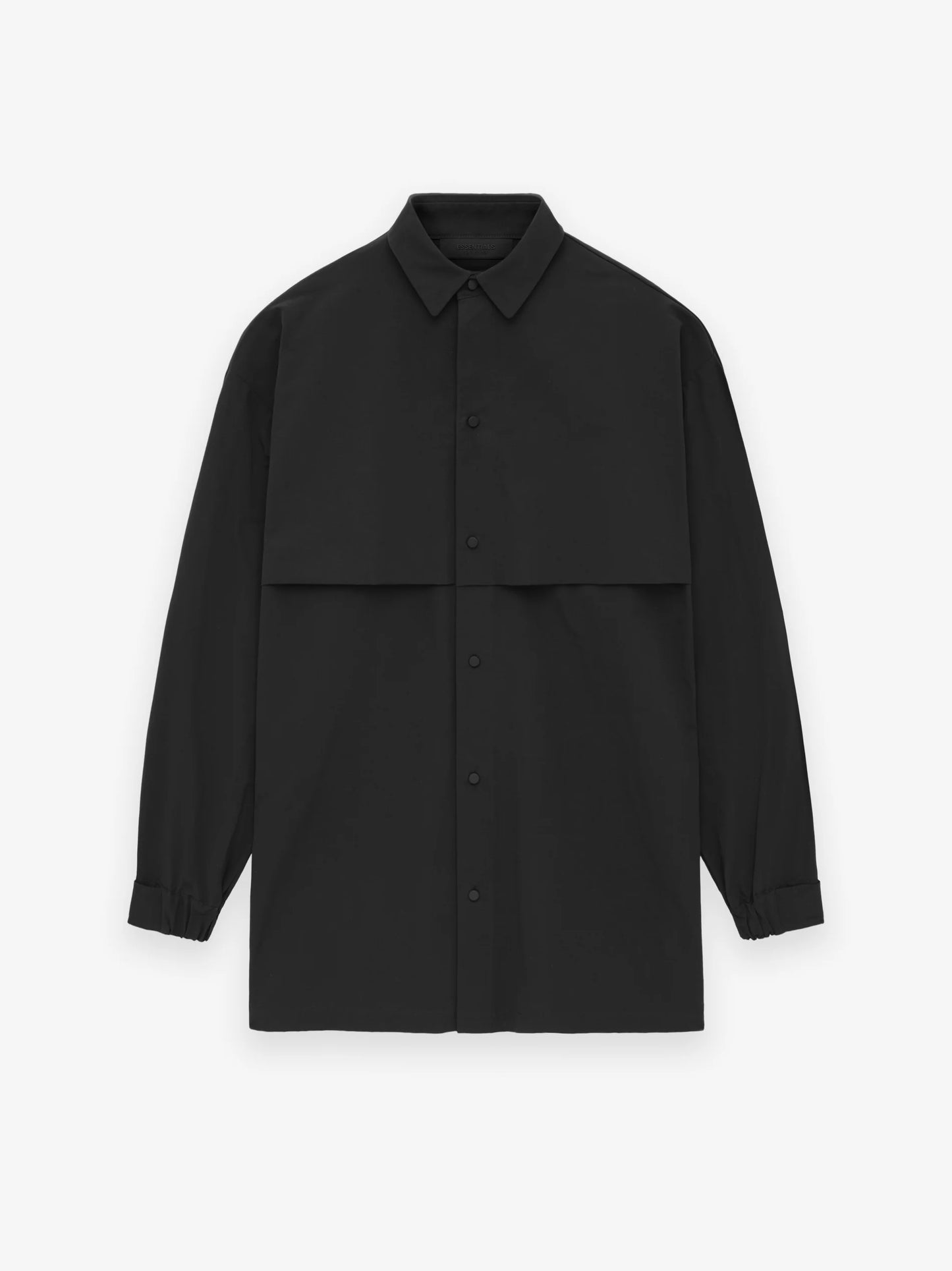 Fear of God Essentials Sobrecamisa de nailon militar en negro