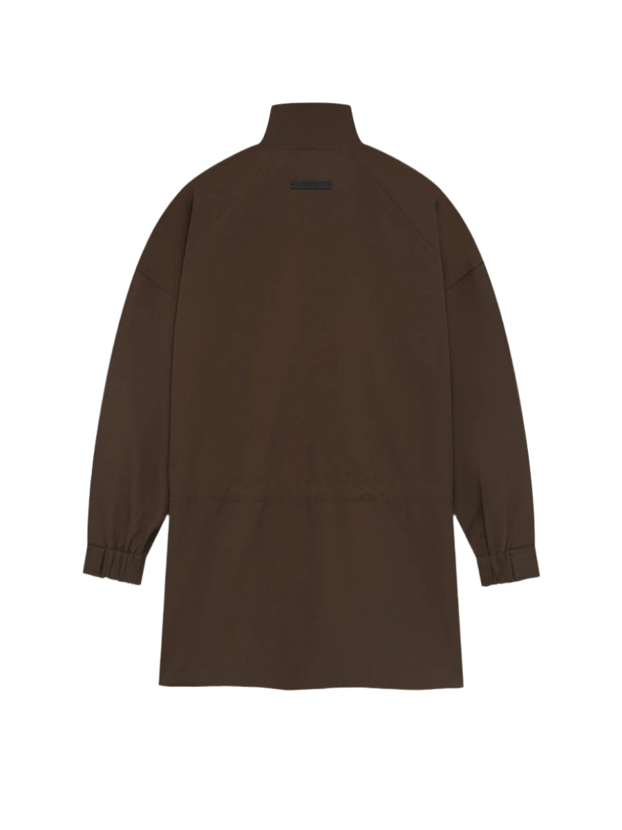 Fear of God Essentials Military Nylon Mockneck Anorak in Braun
