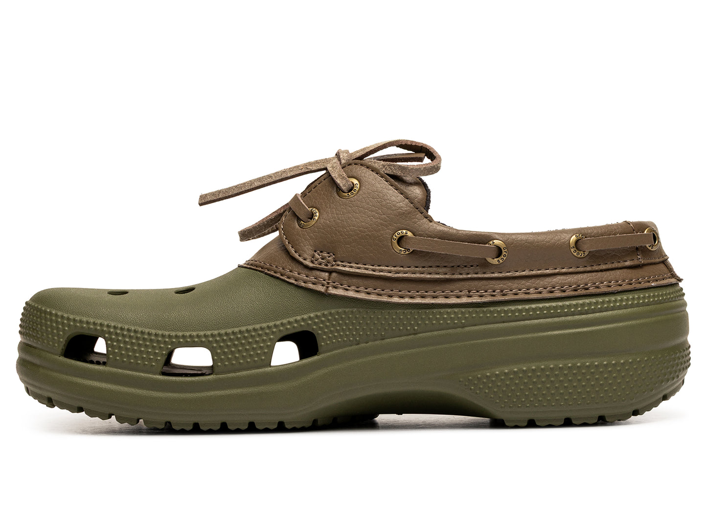 Crocs Classic Boat Shoe Army Green Walnut - Damaged