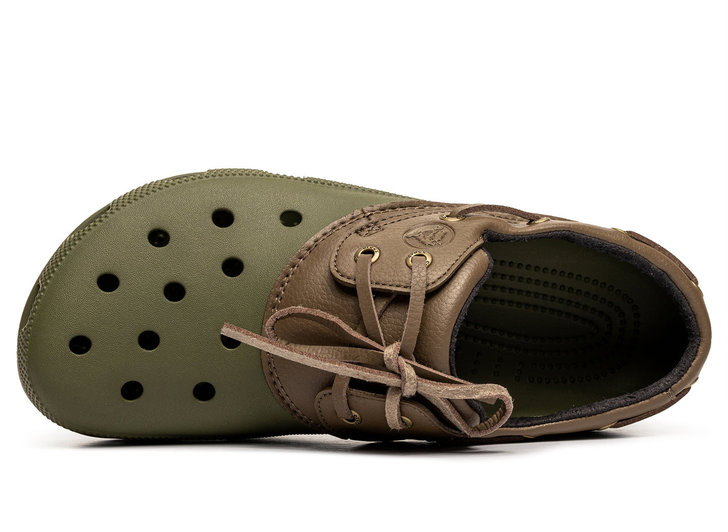 Crocs Classic Boat Shoe Army Green Walnut - Damaged