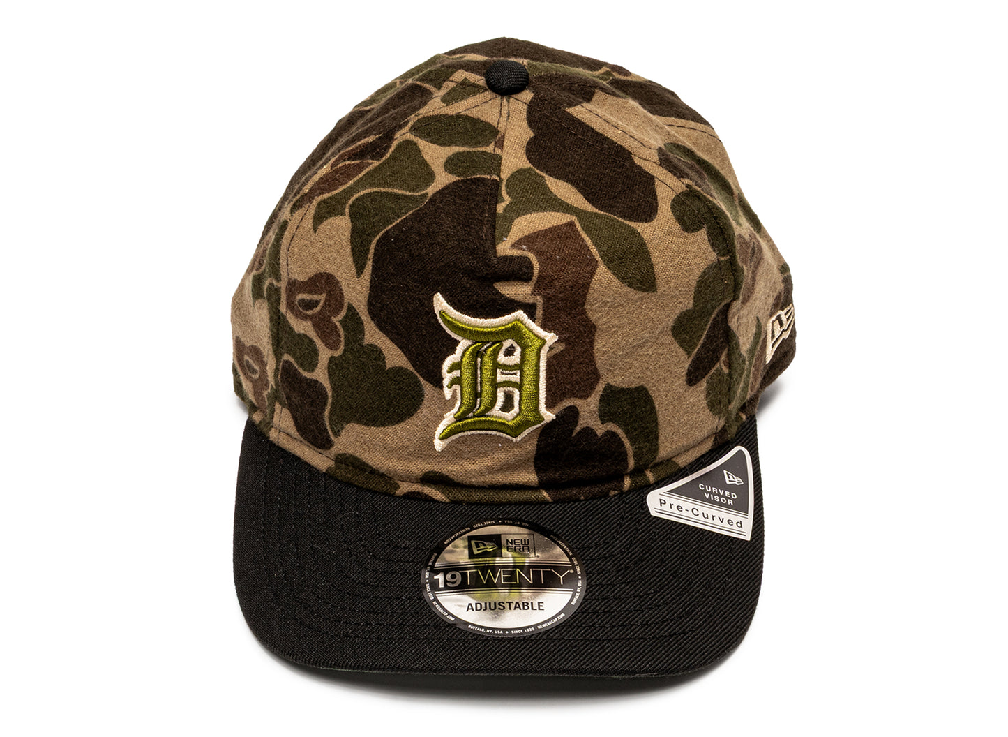 New Era Wool Duck Camo Detroit Tigers Snapback Mütze