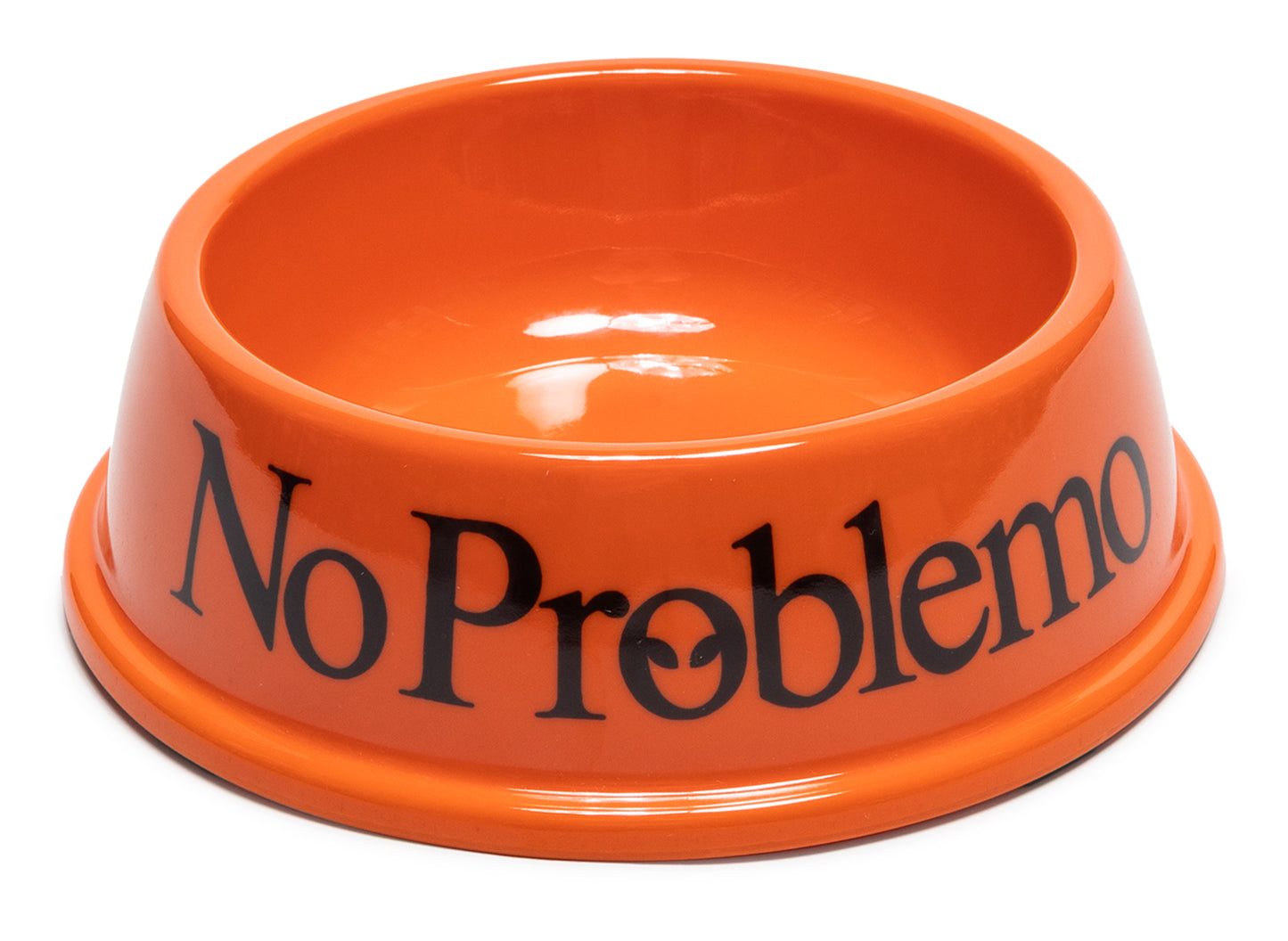 Cuenco para perro "No Problemo" en naranja