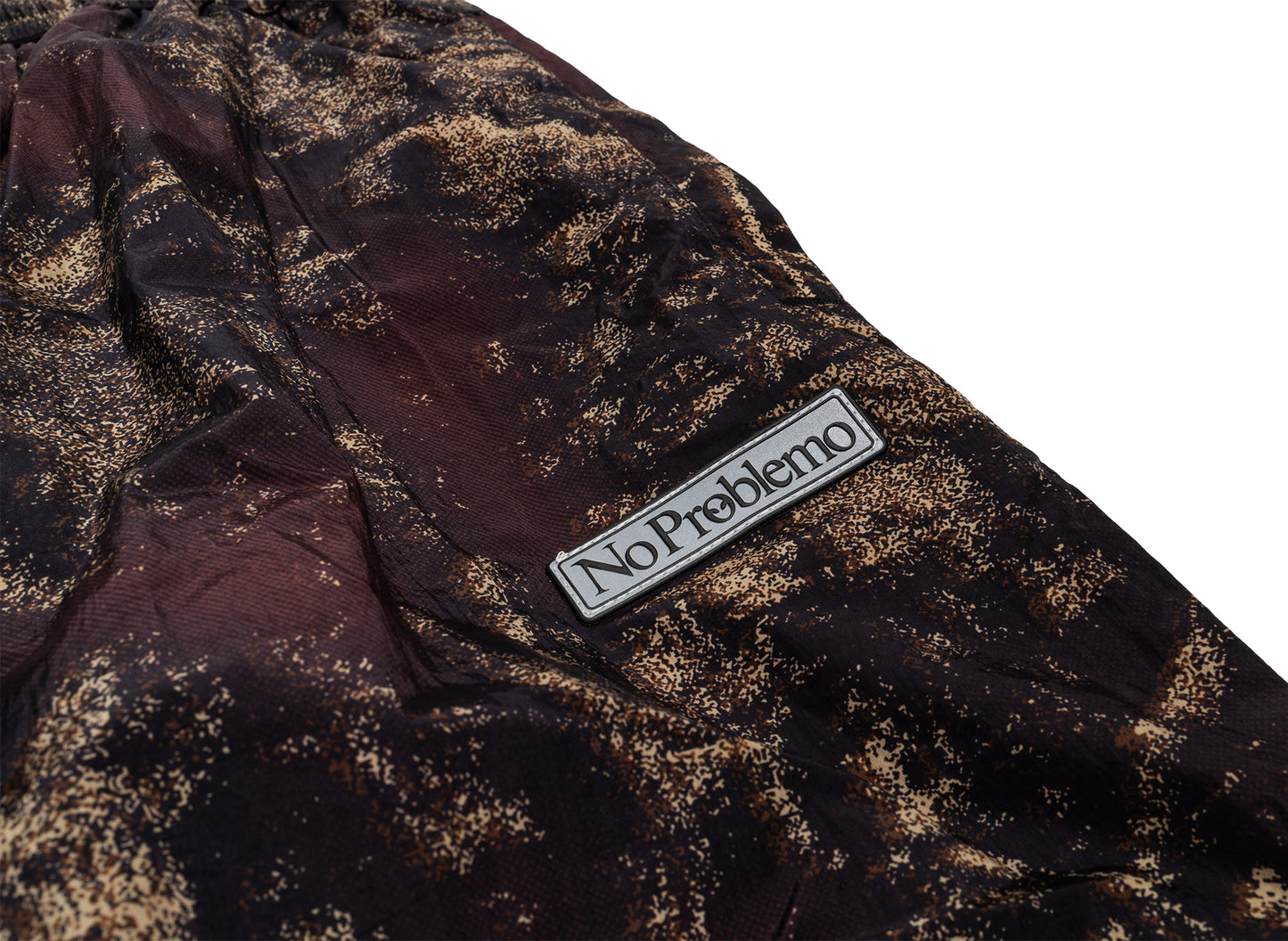 No Problemo Forrest Glitch Nylon Pant en Camo