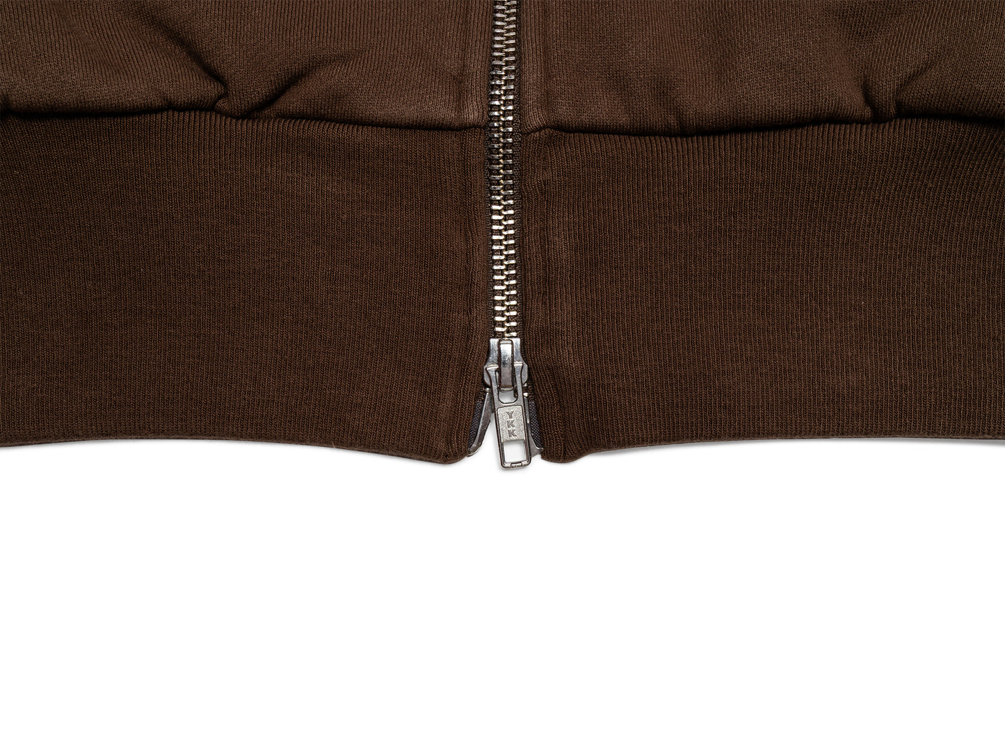 No Problemo Aufkleber Zip-Hoodie in Braun