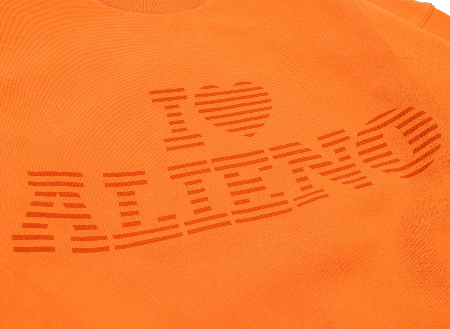 No Problemo I Heart Sweatshirt in Orange