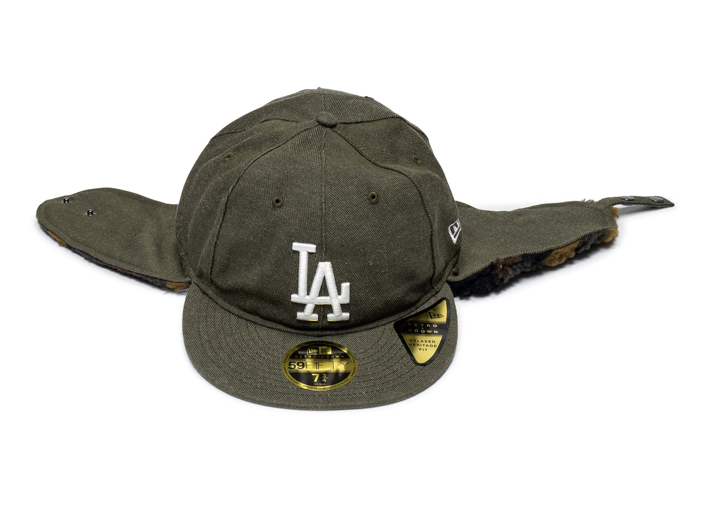 New Era Camo Dog Ear Los Angeles Dodgers Fitted Hat