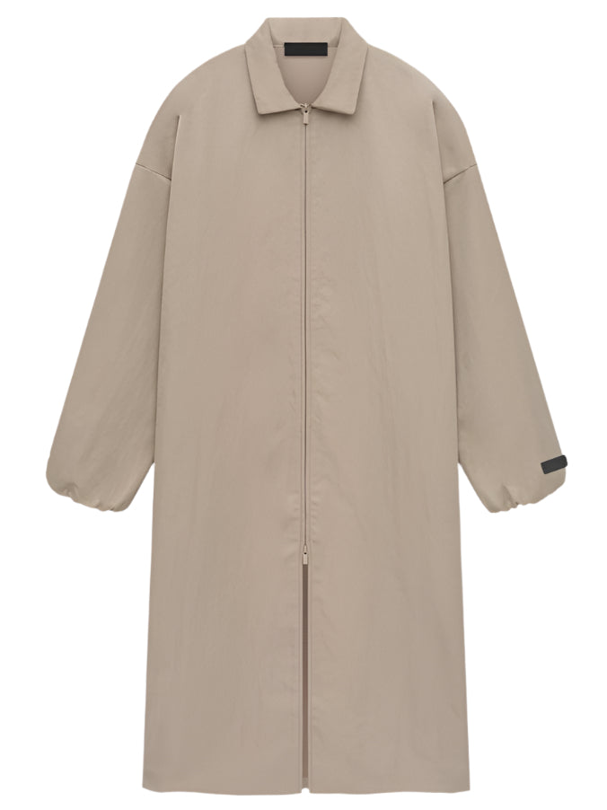 Fear of God Essentials Trench aus strukturiertem Nylon in Desert Sand