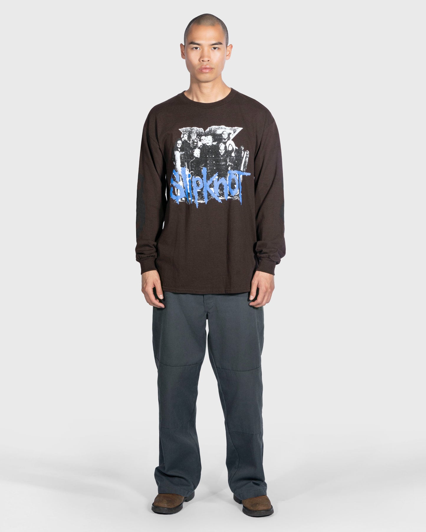 Pleasures  x Slipknot Compass Long Sleeve Tee - Damaged
