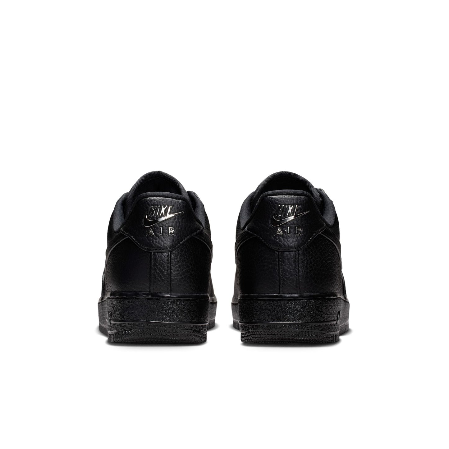 Nike Air Force 1 Low Retro Premium in Black and Metallic Silver, men's sneaker, view 4
