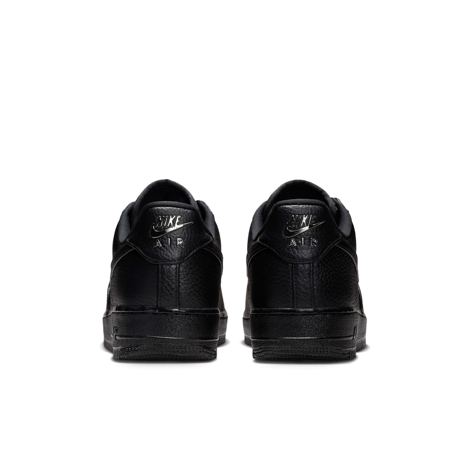 Nike Air Force 1 Low Retro Premium in Black and Metallic Silver, men's sneaker, view 4