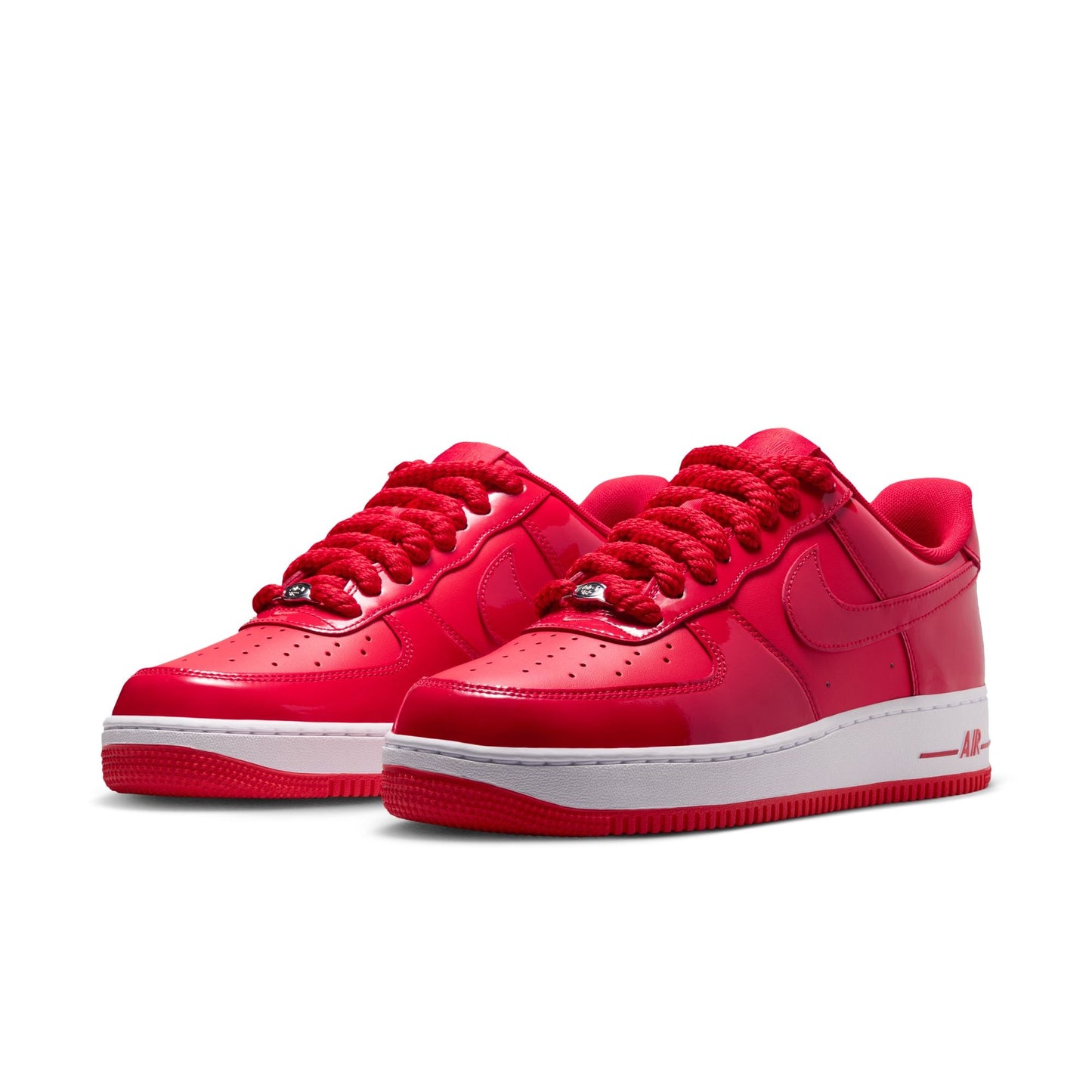 Nike Air Force 1 '07 LV8 in University Red, Light Crimson and White, men's sneaker, view 2