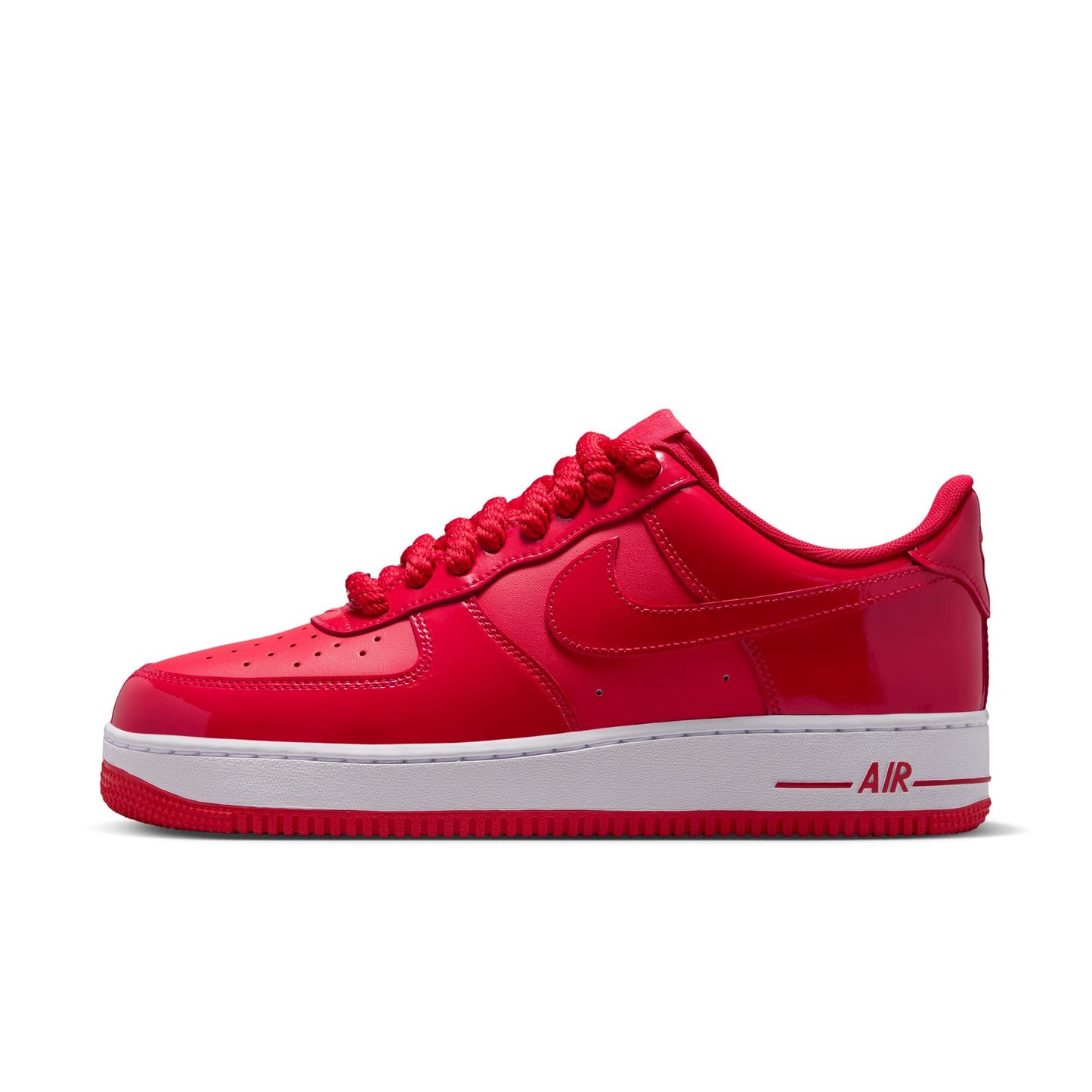Nike Air Force 1 '07 LV8 in University Red, Light Crimson and White, men's sneaker, view 4