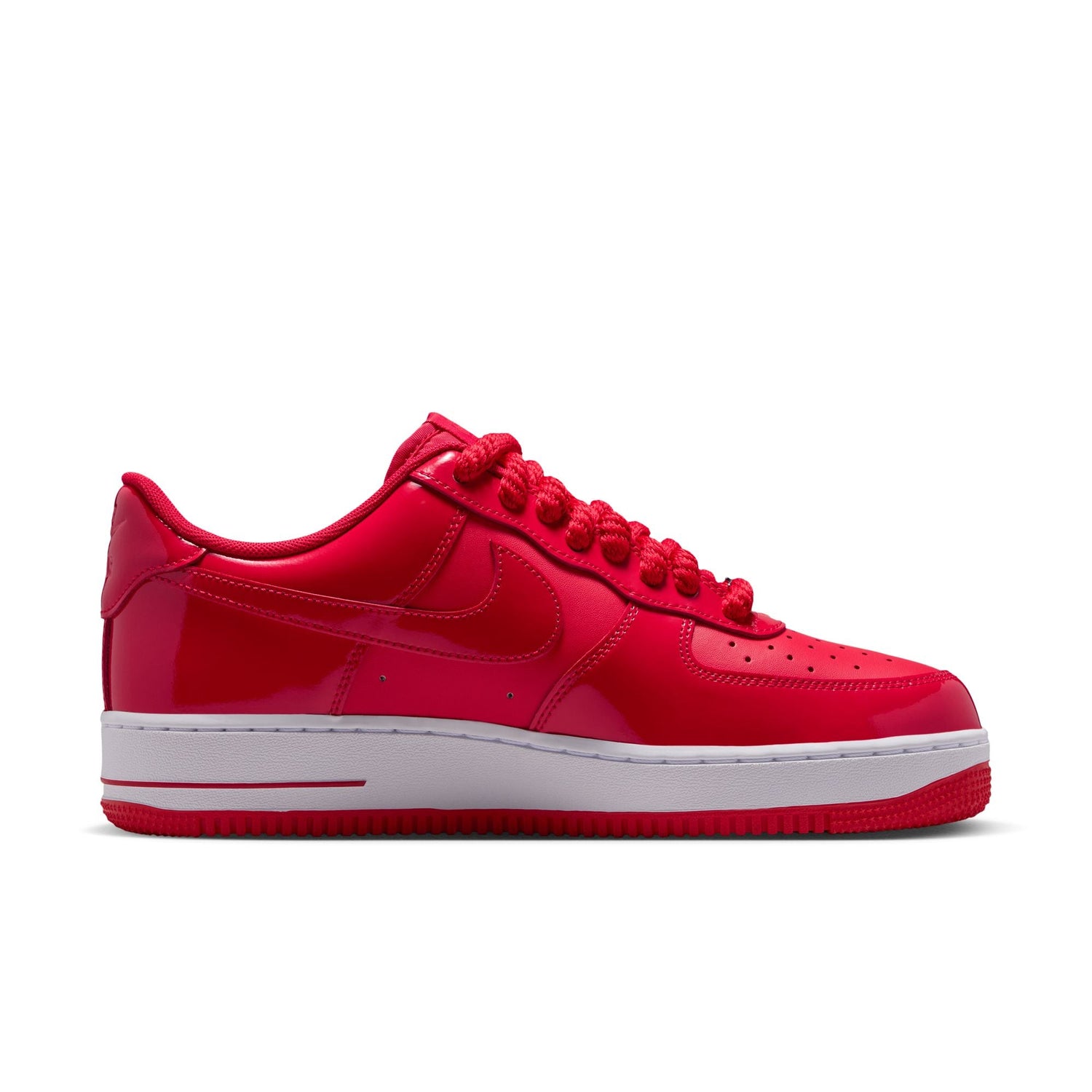 Nike Air Force 1 '07 LV8 in University Red, Light Crimson and White, men's sneaker, view 8